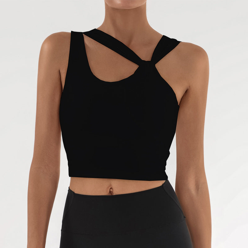 Yoga Vest Naked Women Skin-friendly Sports Top