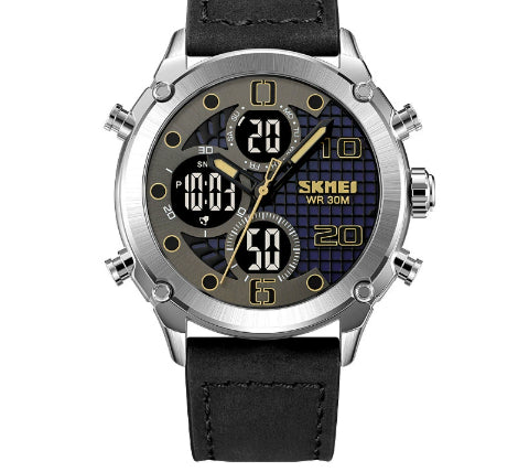Outdoor Sports Men's Electronic Watch Dual Movement Multifunctional