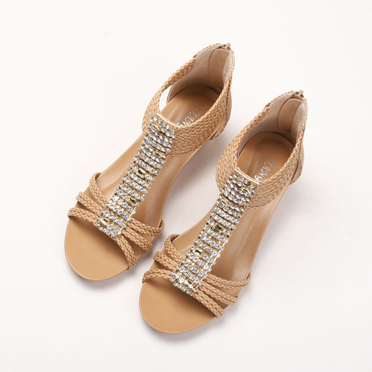 Women's Summer Sandals Rhinestone Non-slip