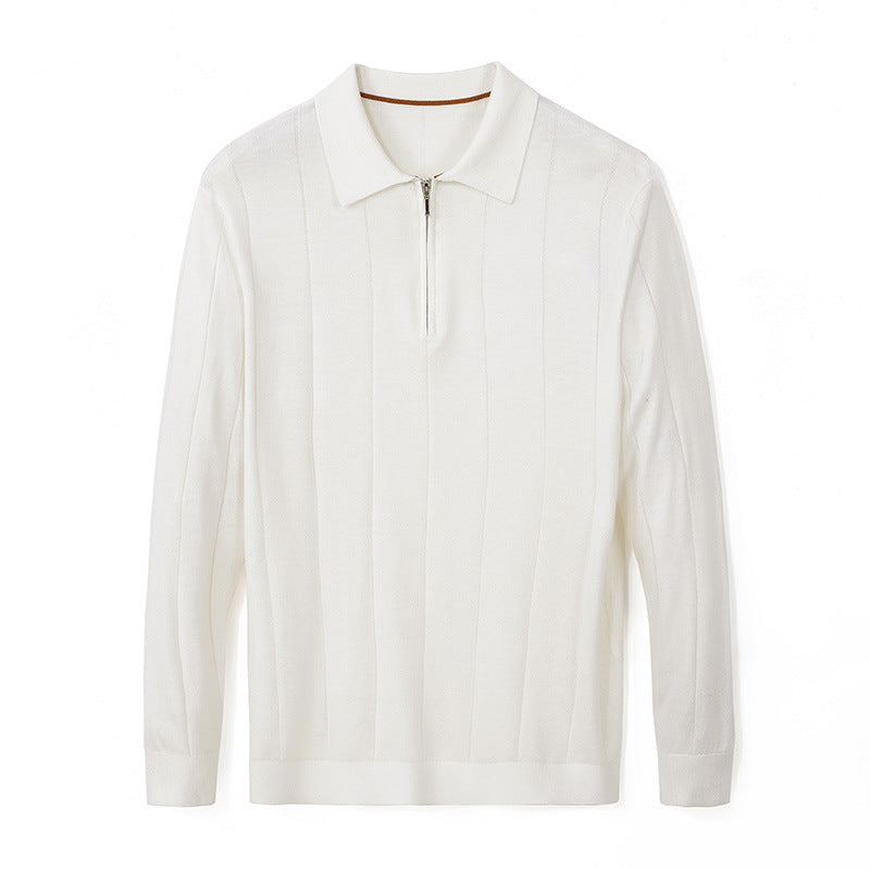 Striped Color Collision Design Bottoming Shirt