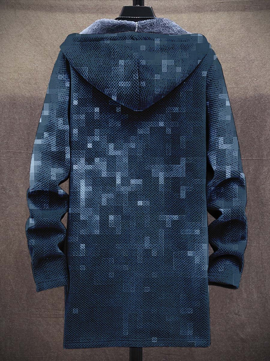 Men's Plush Thick Loose Long Sleeve Coat Cardigan