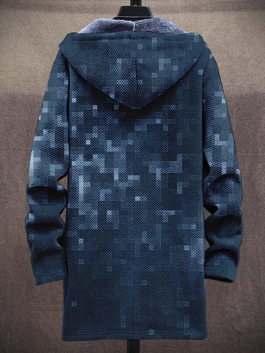 Men's Plush Thick Loose Long Sleeve Coat Cardigan