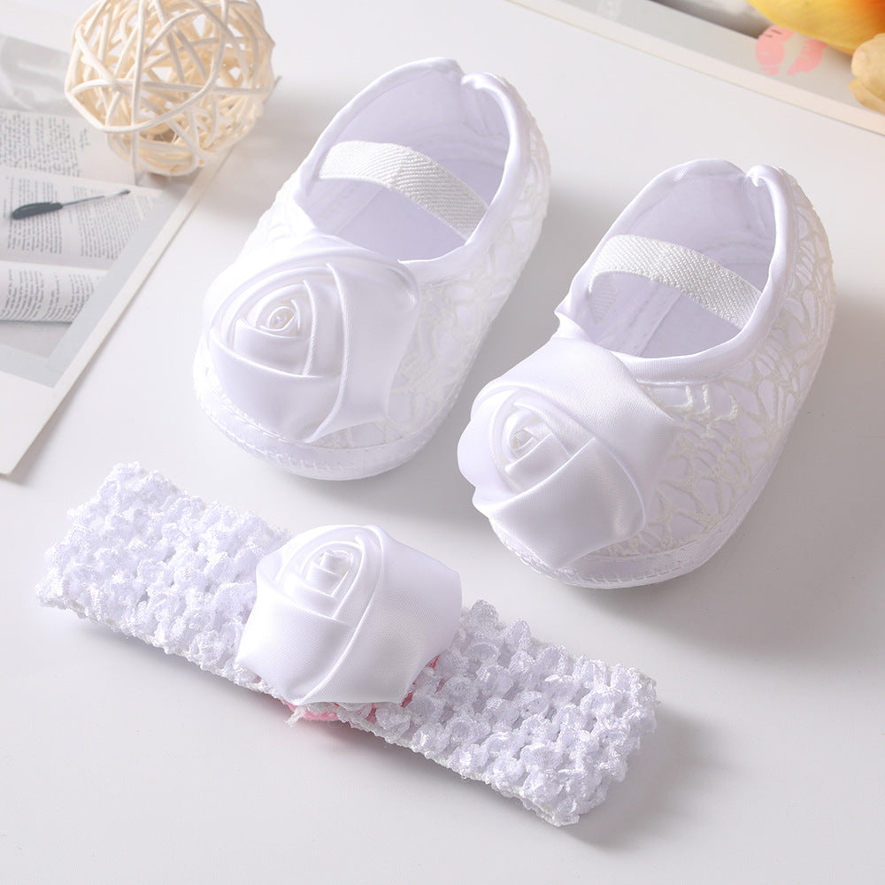 New Baby Shoes Hair Band Set Cute Princess