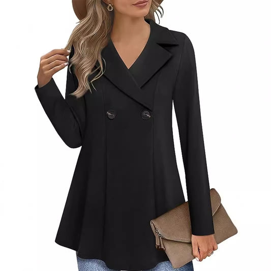 Women's Design Sense Temperament Waist-controlled Slimming Long Sleeve Suit Jacket