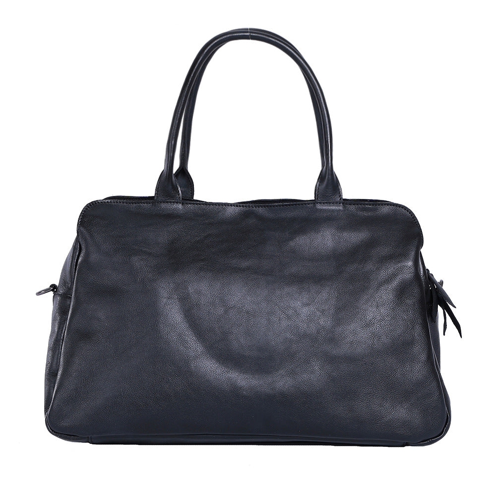 Women's Fashionable Commuter Leather Simple Handbag