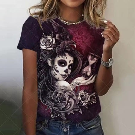 New Mexican Day Of The Dead Womens T-Shirt