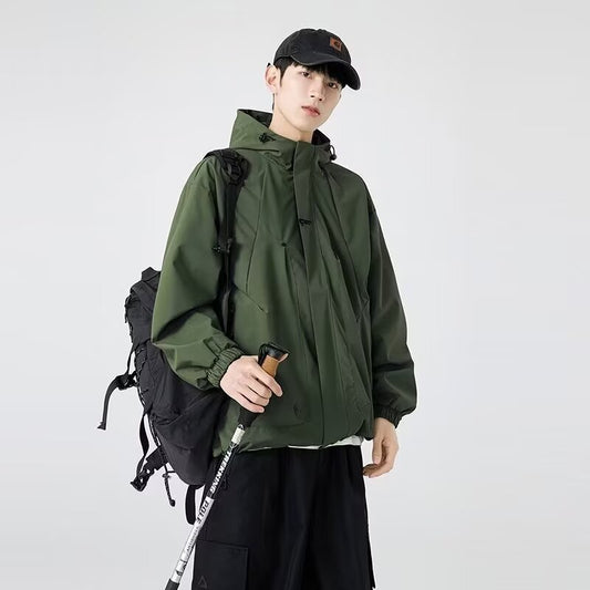 Mens New SpringAutumn Loose Casual Versatile Jacket