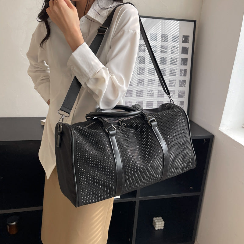 Women's Korean-style Rhinestone Large Capacity Travel Bag
