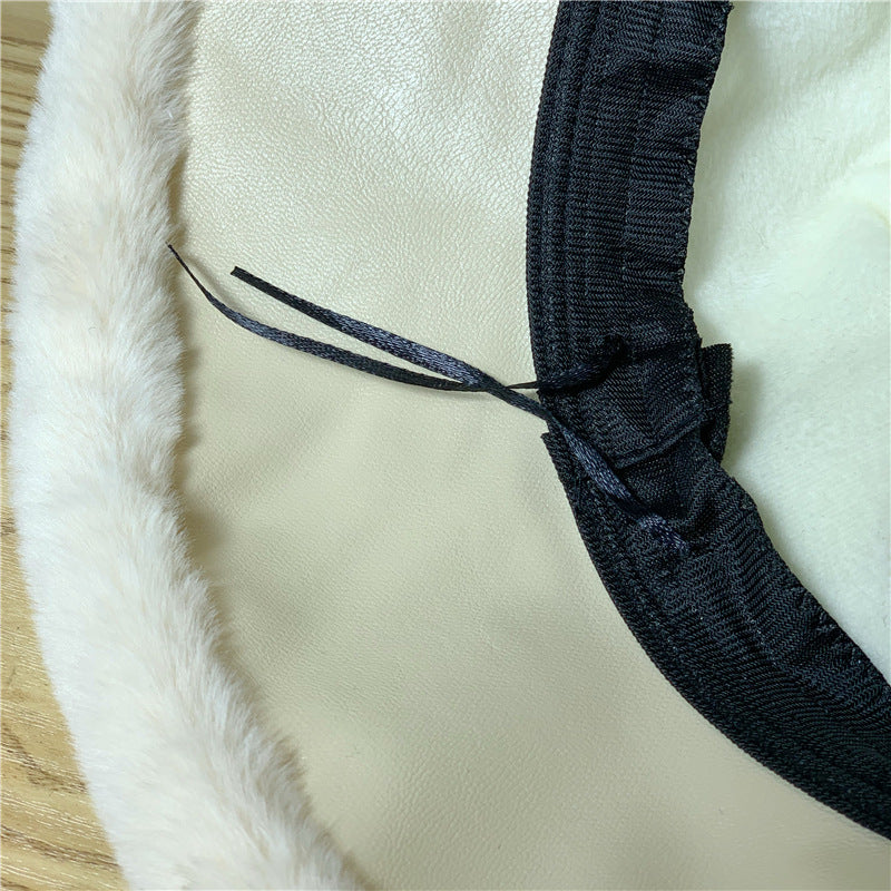 Fashion Lamb Fleece Warm Bucket Hat