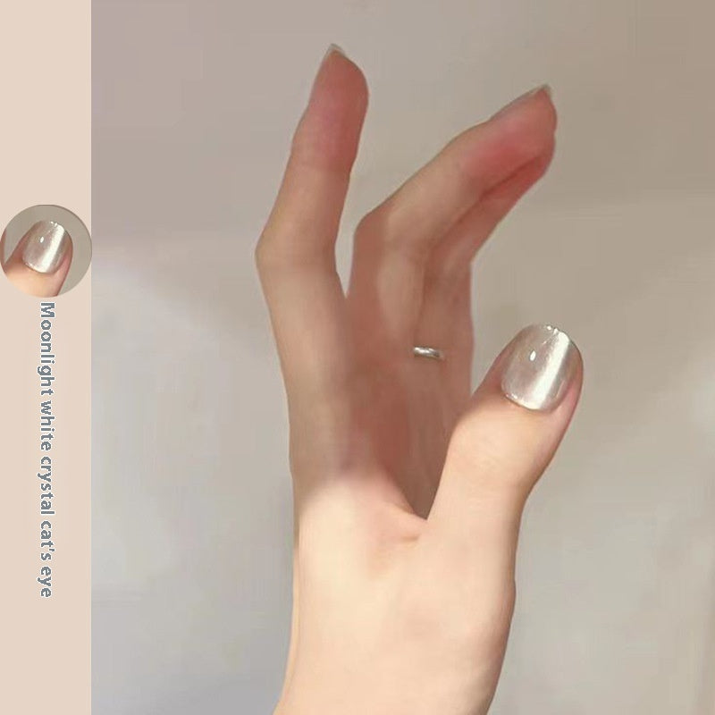 New Micro Glass Bead Crystal Cat's Eye Gel Nail Polish