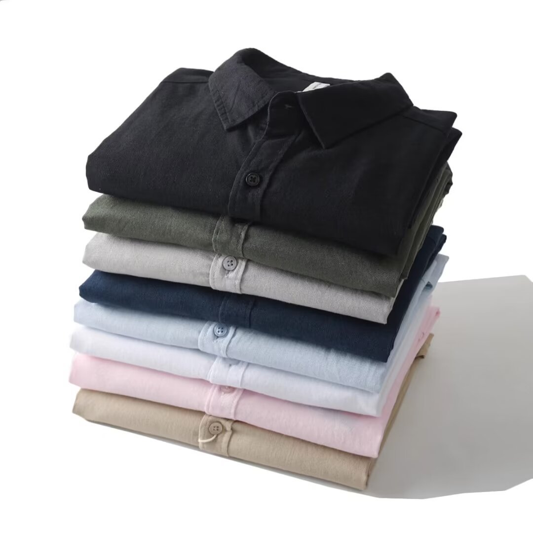 Men's Loose And Simple Artistic Youth Leisure Linen Shirt