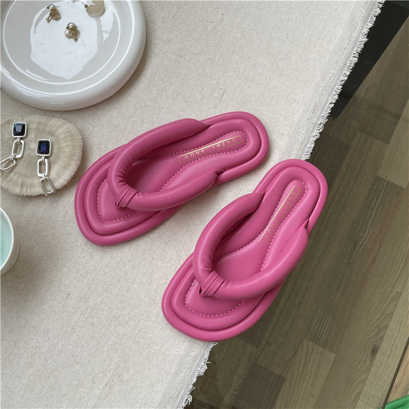 Flat-bottomed Soft Flip-flops For Women