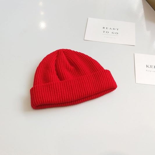 Women's Dome Short Knitted Wool Hat