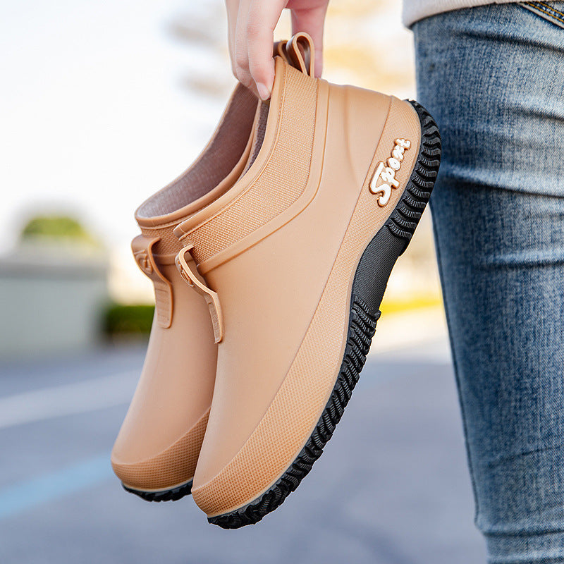 Low Top Waterproof Non-slip Camping Rain Boots