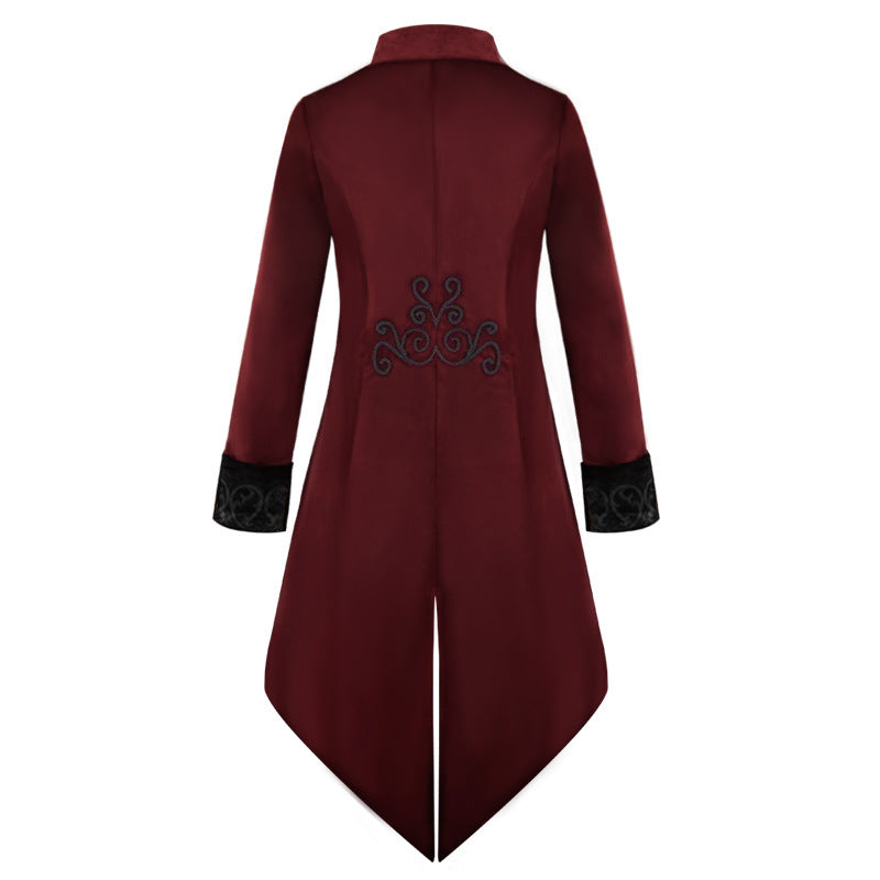 Swallowtail Medieval Retro Men's Punk Men's Coat Gothic Coat