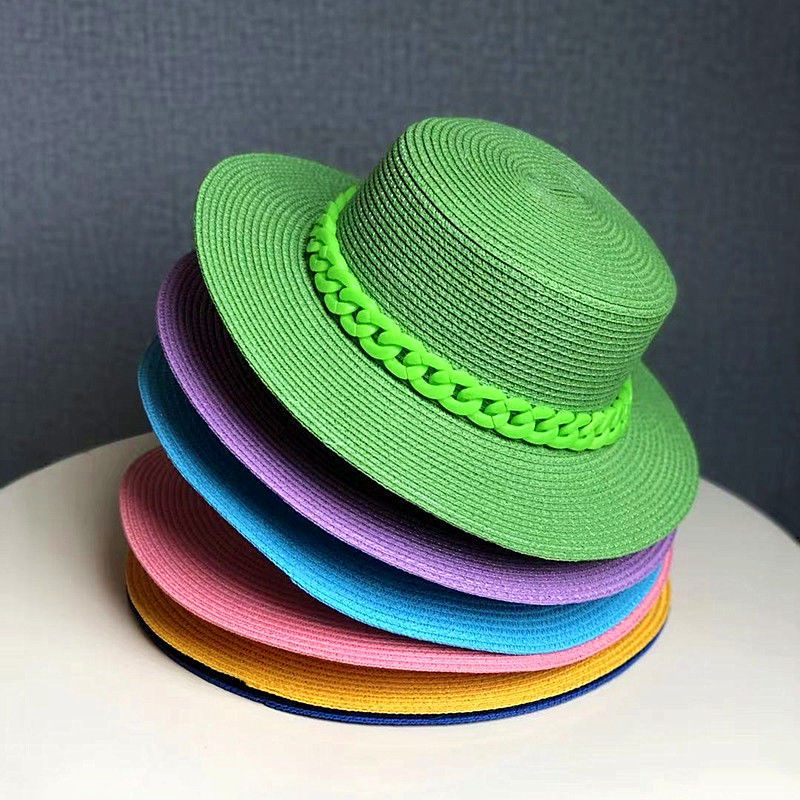 Korean Version Of Fashion Net Red Chain Beach Sun Hat Tide