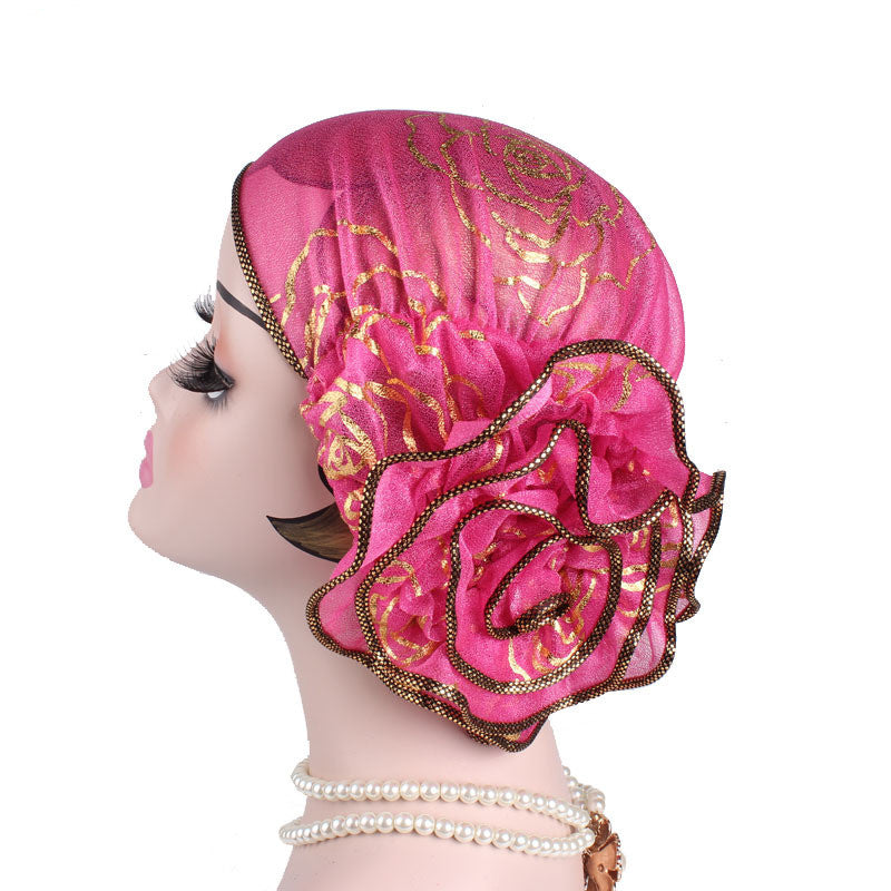Black Gold Rose Sleeve Cap