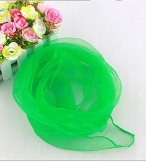 Small Square Candy Solid Color Gauze Scarf