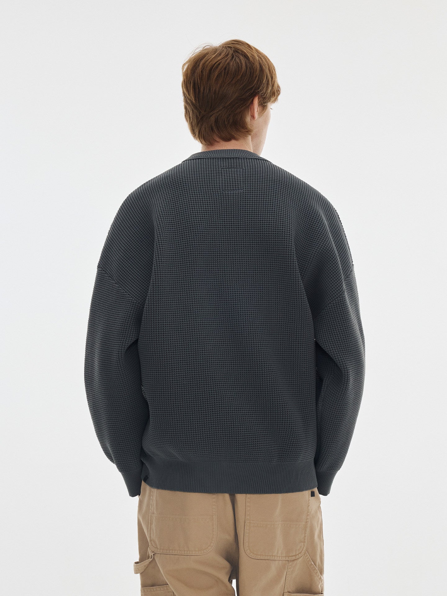 High-elastic Yarn Soft Skin-friendly Wear-resistant Pilling-resistant And Loose-fitting Sweater