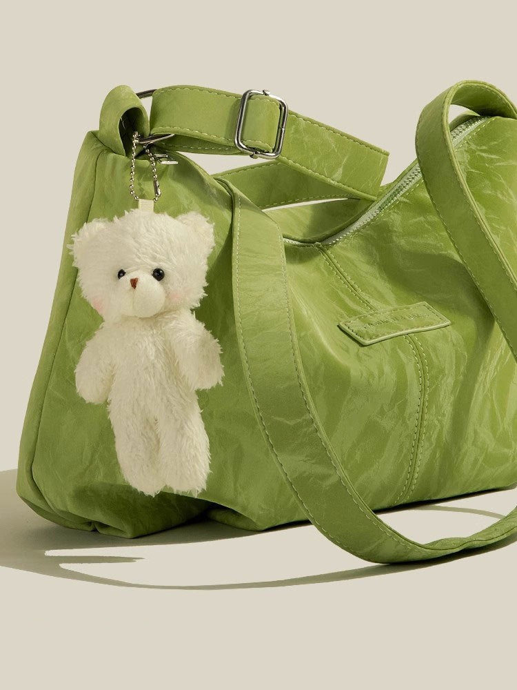 New Mori Style All-match Commute High-grade Velvet Large Capacity Lightweight Tote Bag