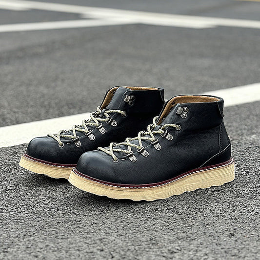 Men's Mid- To High-Top Genuine Leather Dr Martens Boots