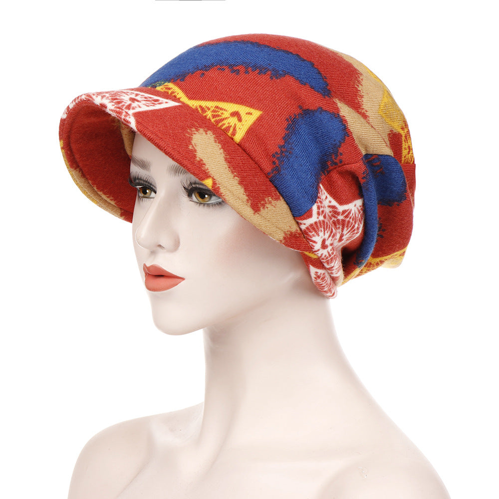Spring And Autumn Extra Large Cloth Ponytail Pullover Hat