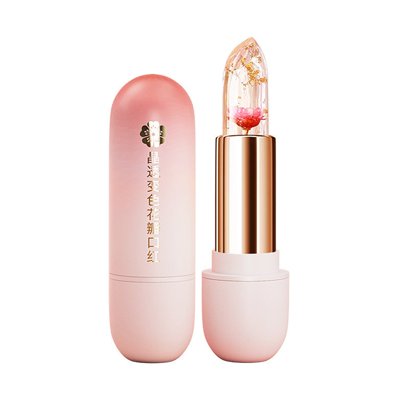 Petal Jelly Lipstick Lip Balm Warm Moisturizing Lipstick