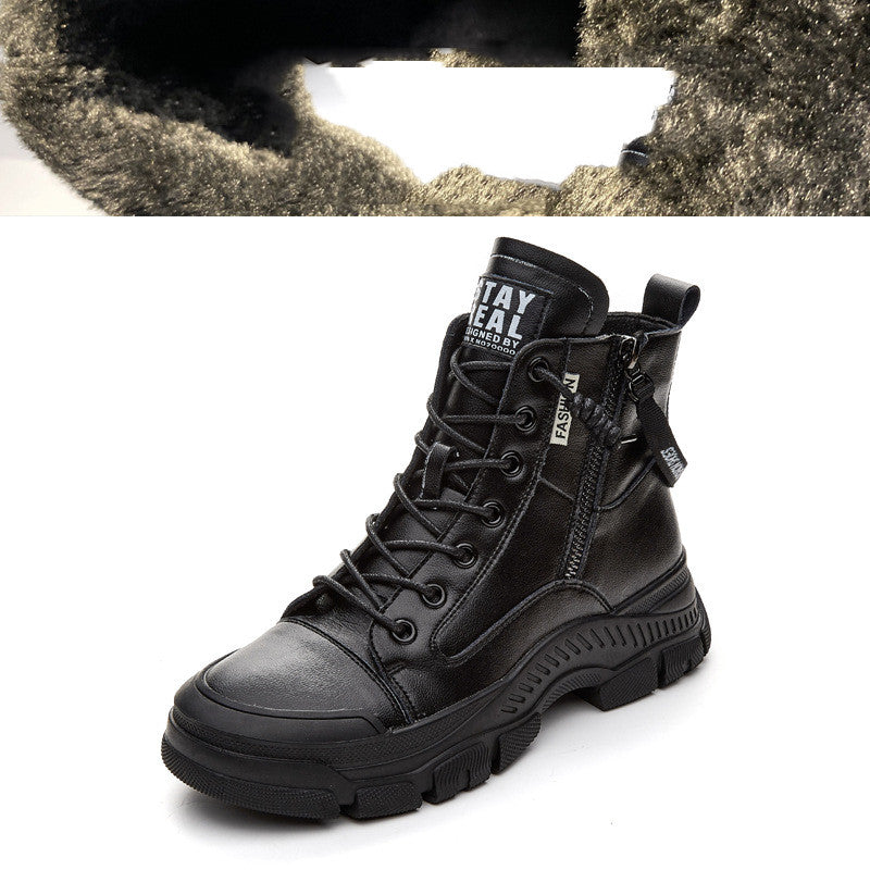 All-match Casual Single Lining Women's Short Boots Women's Shoes