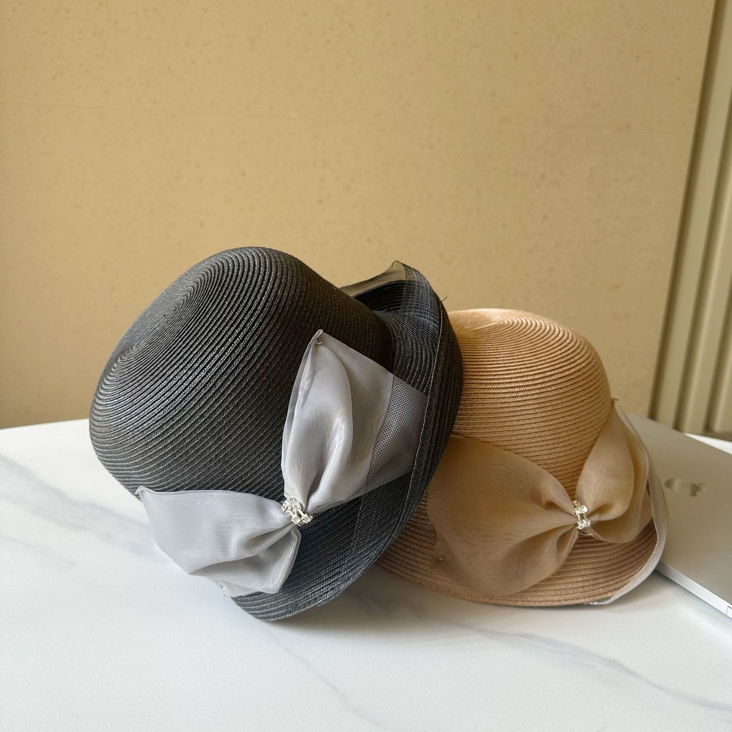 Weave Vintage Bucket Hat Small Brim Women's Straw Hat