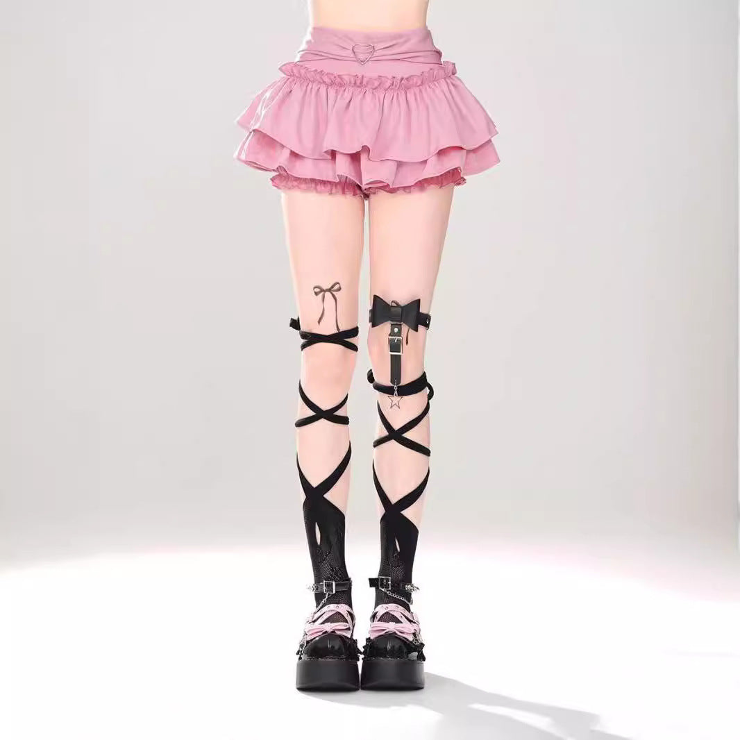 line Summer Puffy Skirt Slimming Cake Skirt Short Skirt