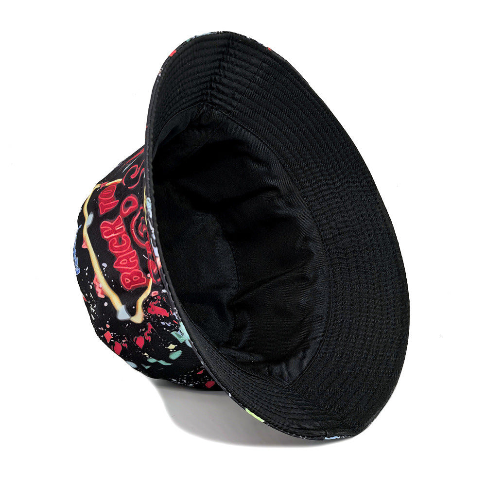 Spring Printed Fisherman Hat Reversible Bucket Hat