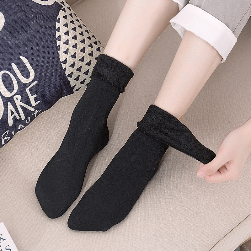 Plus Fleece Socks To Keep Warm Snow Women In Autumn And Winter