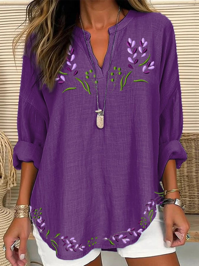 3D Digital Printing Women's Fashion Round Neck Loose Shirt Top