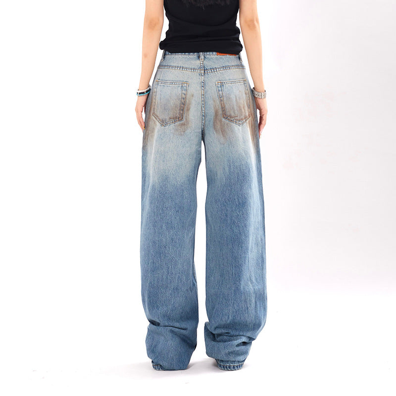 Women's American-style Retro Fashion And Personalized Jeans
