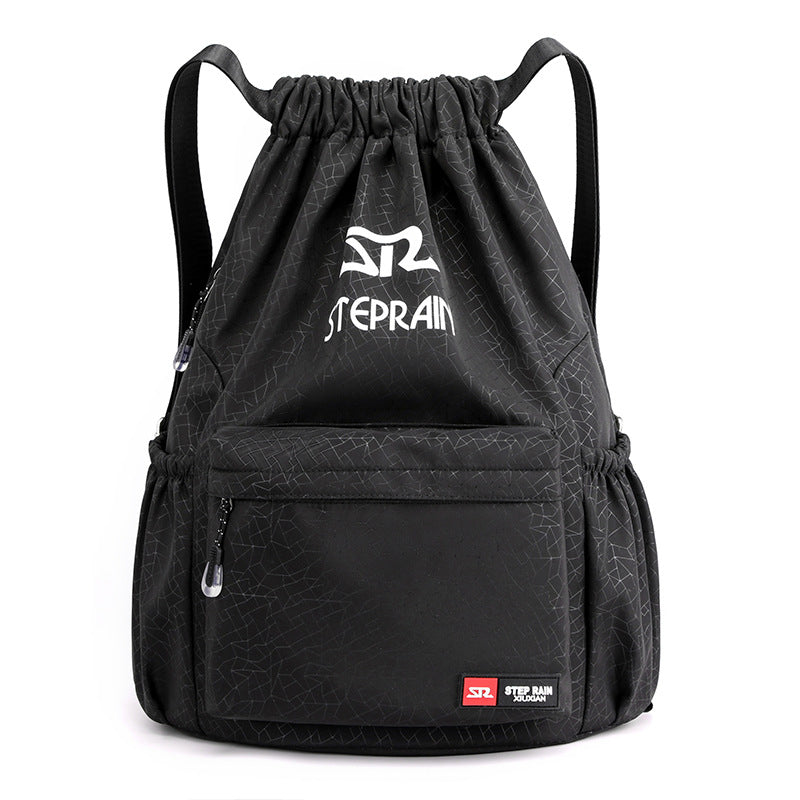 Drawstring Solid Color Simple Drawstring Lightweight Double-shoulder Backpack