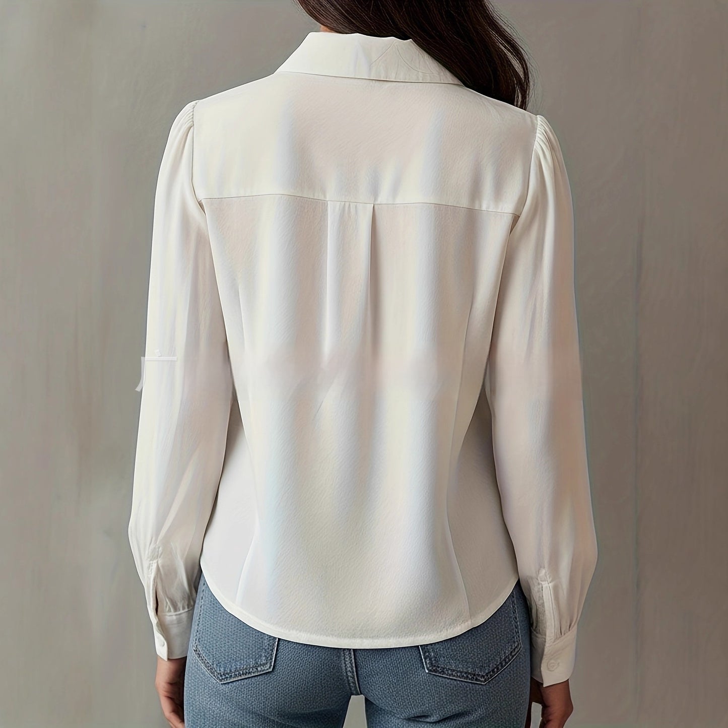 Womens Layered Design Long Sleeve Shirt