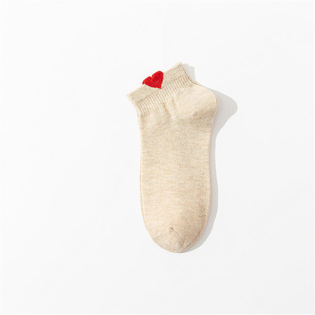 Women's Side Love Cotton Short Socks