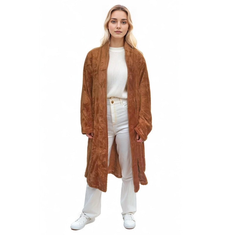 Stylish Minimalist And Relaxed Fit Long Sleeve Loungewear Jacket