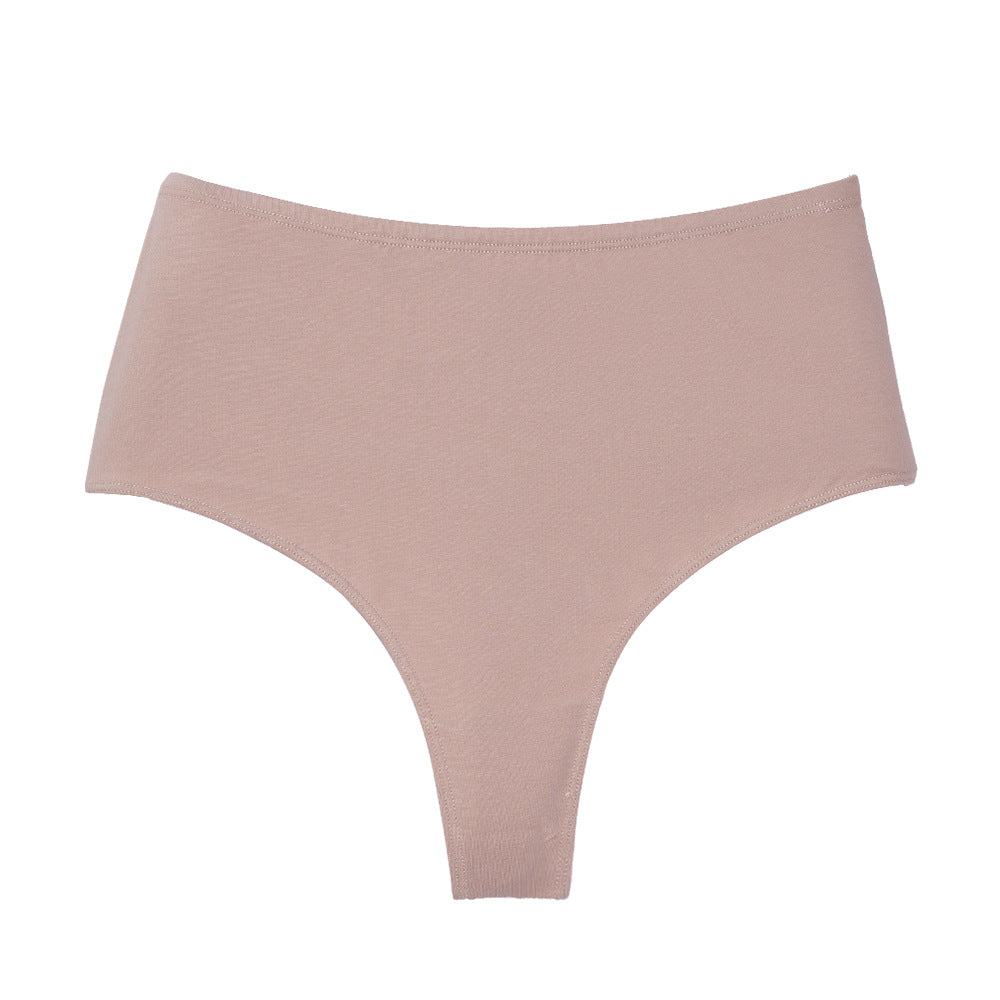 Women's Waist Invisible T-shaped Breathable High Elastic High Slit Non-stuck Crotch Triangle Cotton Underwear