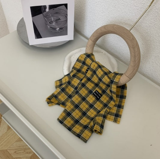 Korean Red Plaid Beret Cloud Hat