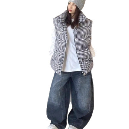 Versatile Loose-fitting Floor-length Wide-leg Scythe Pants