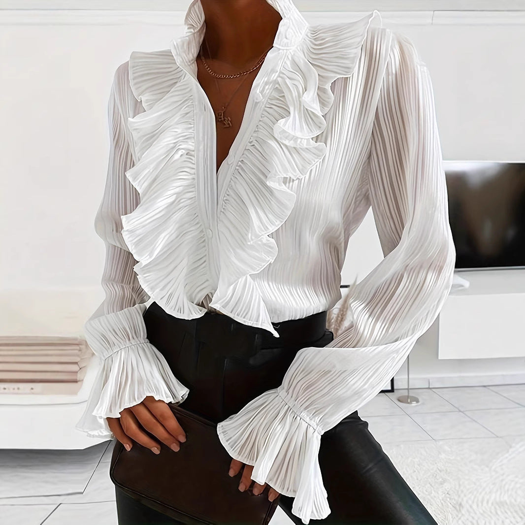 Women's Solid Color Casual Top Shirt