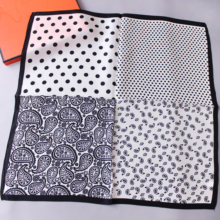 Men's Fashion Vintage  Cashew Flower Silk Scarf