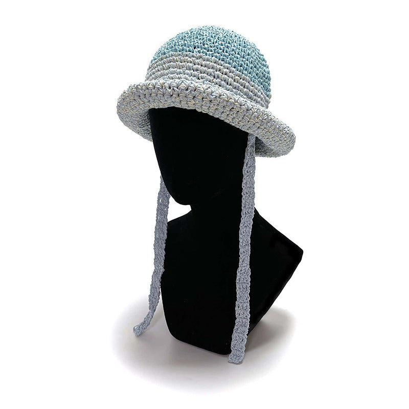 Men's And Women's Fashion Simple Tissue Paper Grass Bucket Hat