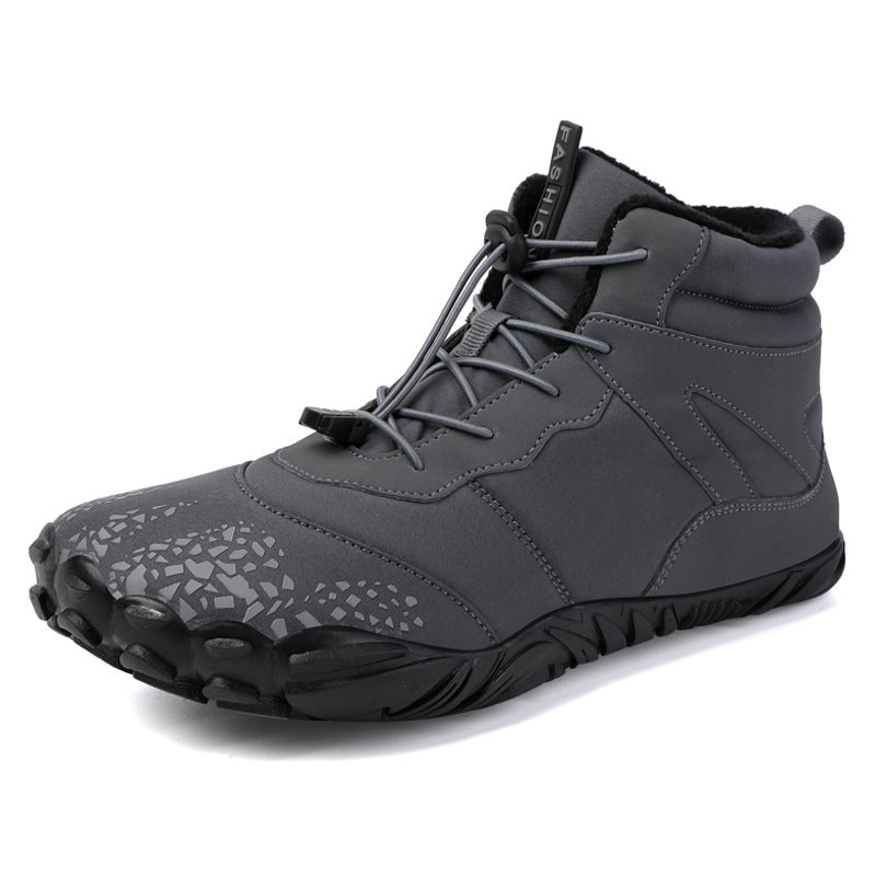 Fleece-lined Waterproof Snow Boots Warm Breathable High-top Casual Cotton Shoes