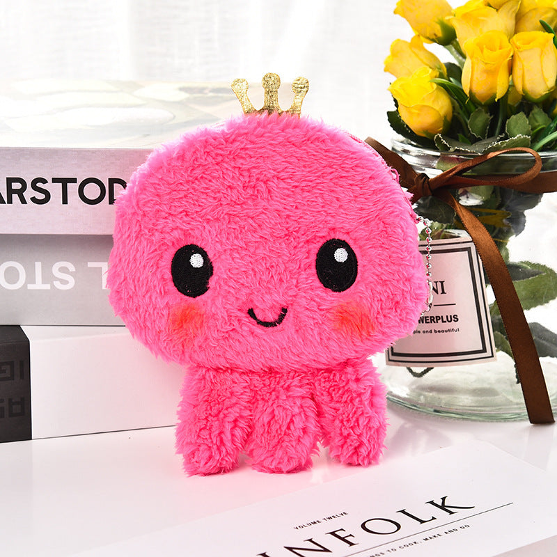 Cute Small Octopus Coin Purse Plush Mini-Portable