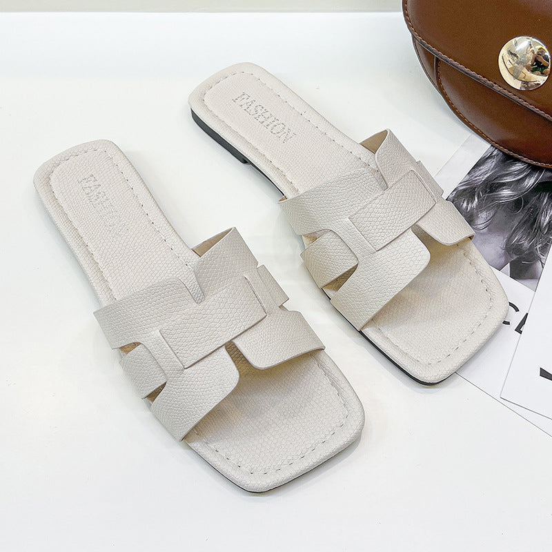 Women's Casual Double Button Cork Slippers