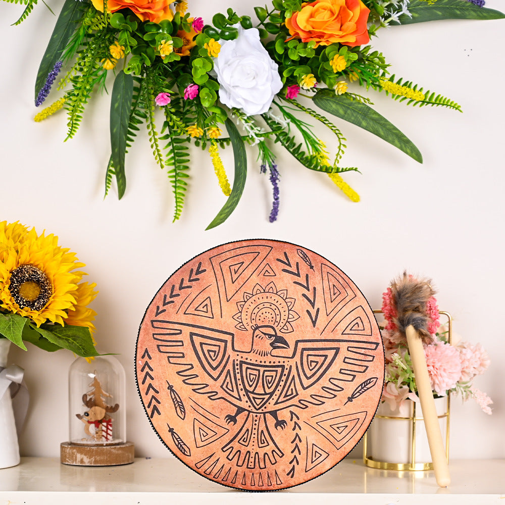 Tree Of Life Flower Ring Drum Surface Open You Drum
