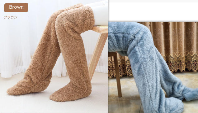 Winter Warm Cold Leg Knee Joint Cold-proof Stockings Home Floor Sleeping Socks