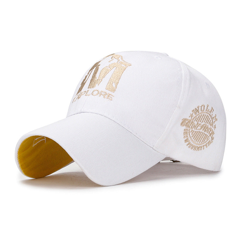 Embroidered M Wolf Baseball  Spring Casual Men And Women